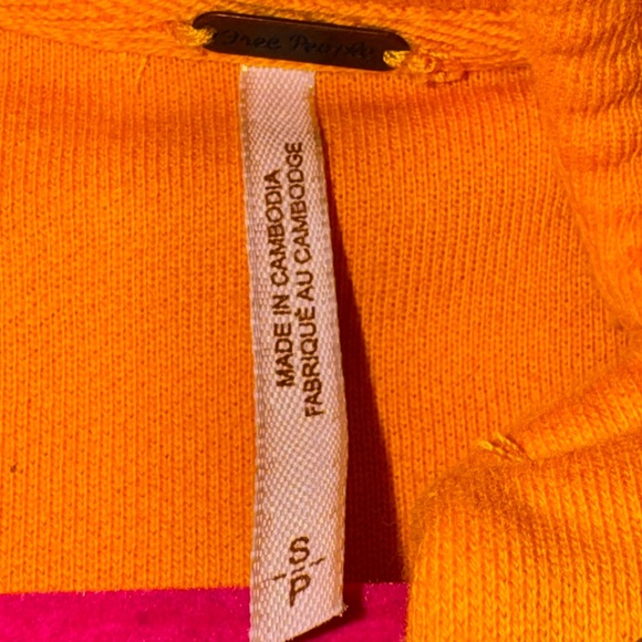 Free People Vibrant Orange Teddy Jacket - Picture 3 of 8